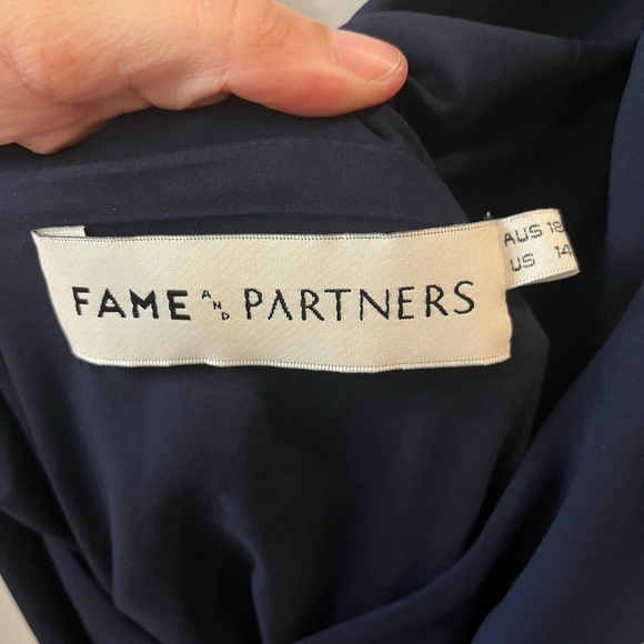 Fame and Partners Navy Wrap Maxi Dress - Picture 3 of 5